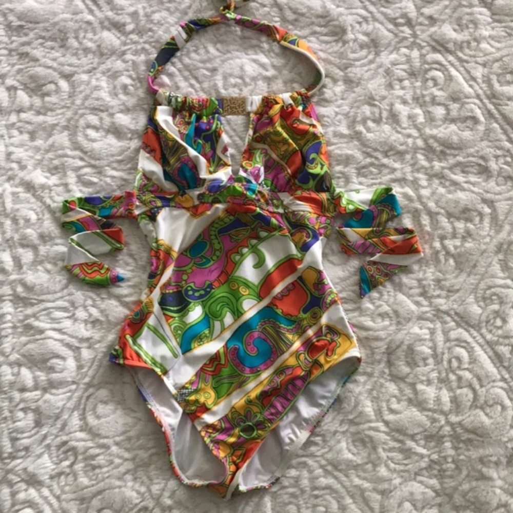 Trina Turk one piece bathing suit swim suit size 6